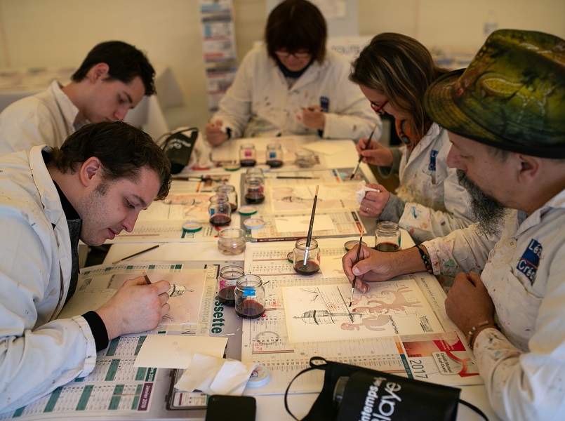 Atelier peinture au vin