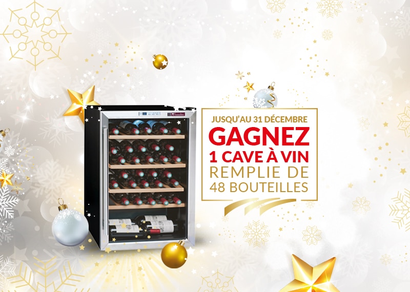 Un Noël inoubliable : Gagnez une cave à vin remplie de 48 bouteilles de blaye côtes de bordeaux !