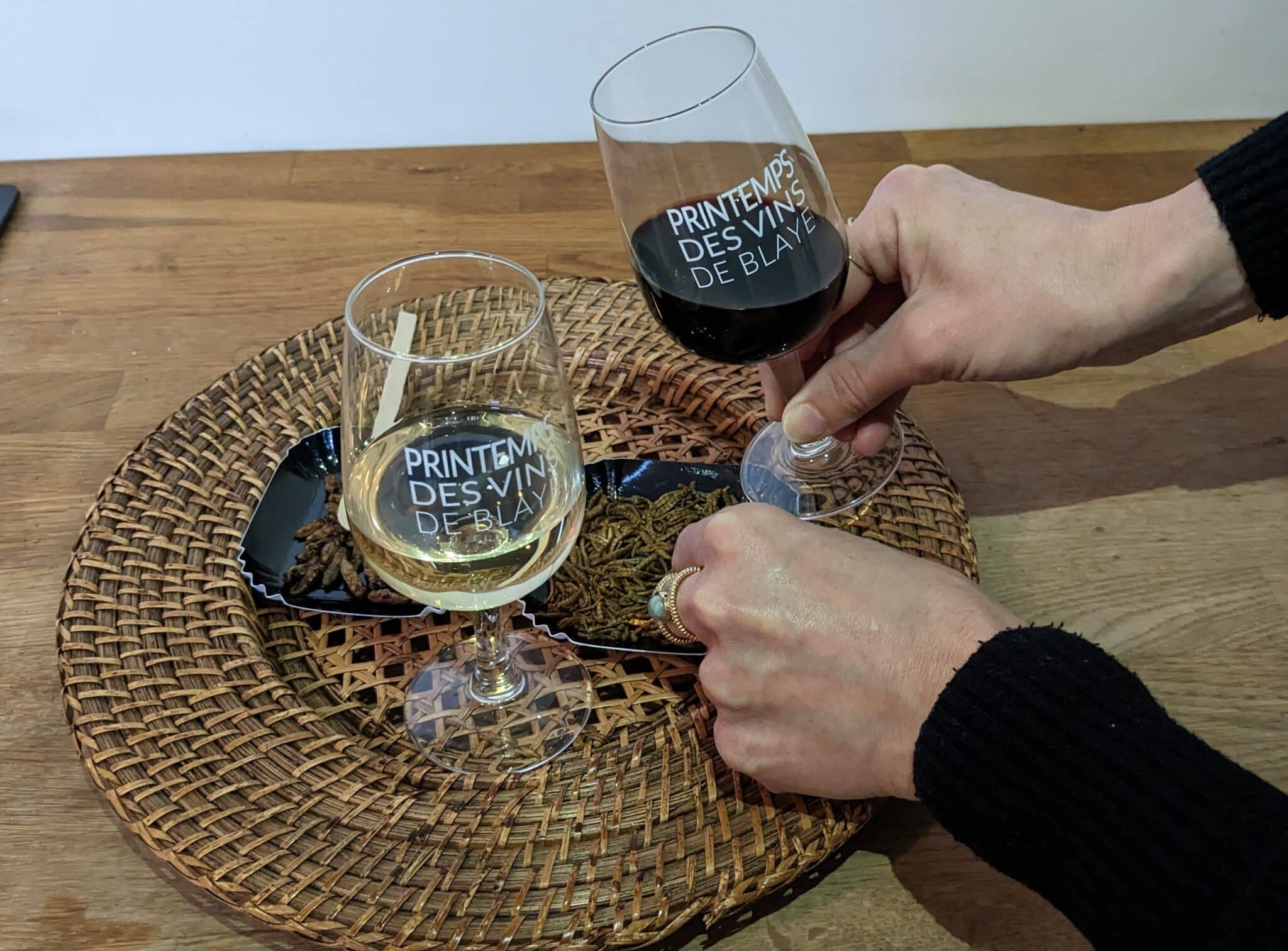 Accord insectes et vins