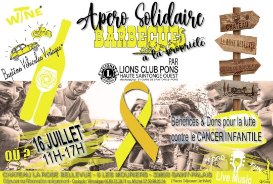 L’apéro solidaire au Château La Rose Bellevue