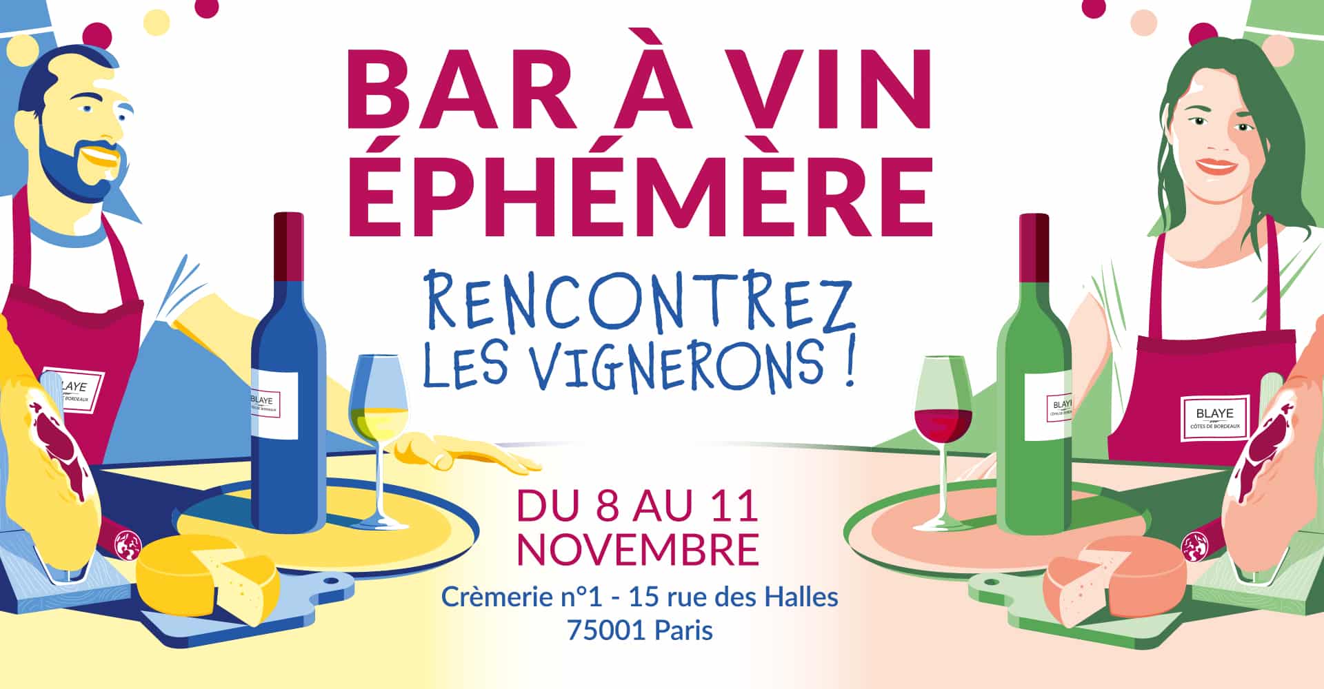 Bar à Vin éphémère : rencontrez les vignerons de Blaye Côtes de Bordeaux